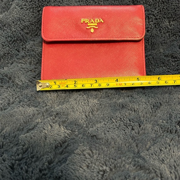 PRADA Saffiano Metal Leather Pink Wallet - Picture 8 of 15